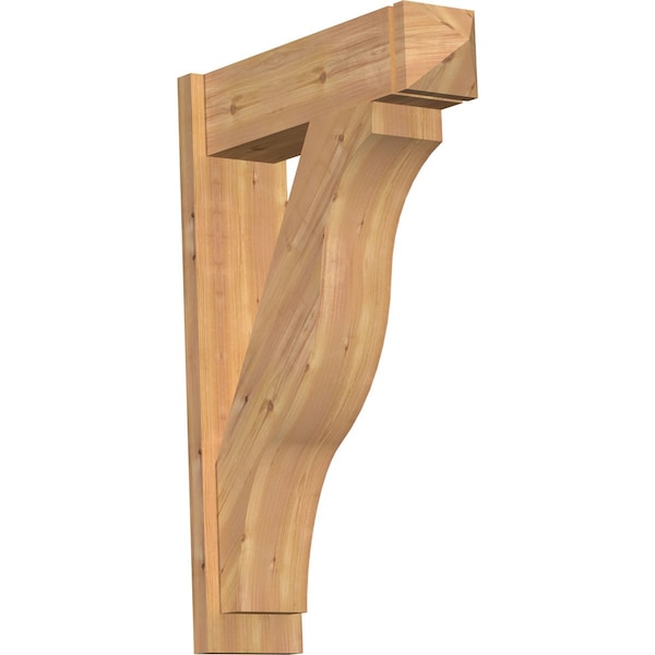 Ekena Millwork Funston Arts & Crafts Smooth Outlooker, Western Red Cedar, 7 1/2"W x 26"D x 38"H OUT08X26X38FST03SWR - main